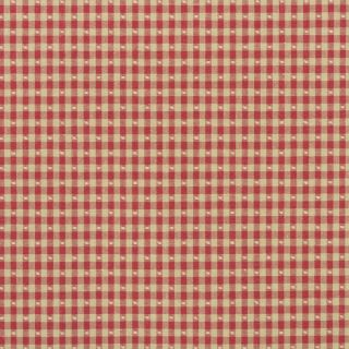 Covington Linley Gingham Check Antique Red Decorator Fabric 5 Yard