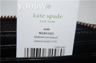 NWT Kate Spade Lindenwood Animal Neda Zip Around Wallet