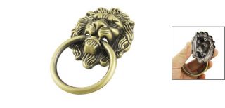 Vintage Bronze Lion Head Drawer Cabinet Door Pull Handle Knob Hardware