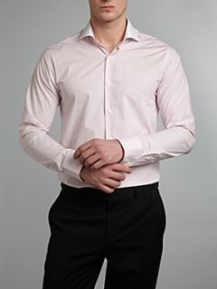 Ted Baker Regular fit shirt with white collar and cuff Pink   
