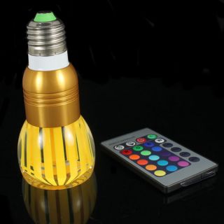 Magic Lighting LED Light Bulb And Remote With 16 Different Colors And