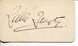 Lillie Langtry British Actress Jersey Lily Edward VII Mistress Signed