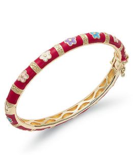 Lily Nily Childrens 18k Gold Over Sterling Silver Bracelet, Red
