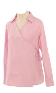 Lilo Maternity Long Sleeved Wrap Shirt Pink