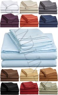 1500 Thread Count Egyptian Comfort Sheet Set 13 Colors Twin Full Queen