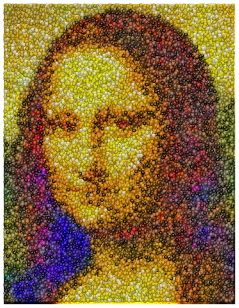 The Mona Lisa M MS Candy Incredible Mosaic in Candies