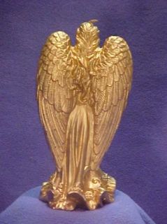 Lillian Vernon Gold Angel Candle Beautiful Great Detail 