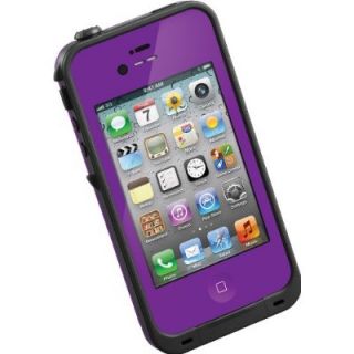 Lifeproof Shockproof Dirtproof iPhone 4 4S Case Purple Authentic
