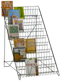 New 10 Tier Floor Retail Literature Book Display Rack