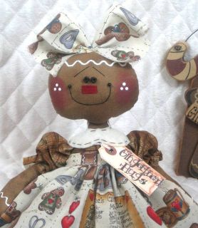 Raggedy Gingerbread Doll SUGAR ♥ ♥ from Ginger Creek Crossing
