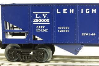 Lionel Scout Hopper Car Lehigh Valley LV Coal Two Bay Train O Gauge 6