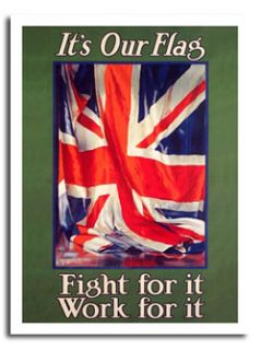 Its Our Flag Guy Lipscombe 1914 War Poster Print