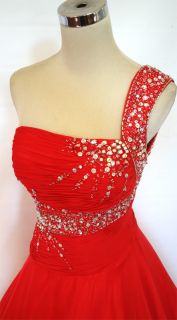 Mac DUGGAL Couture 6492H Red Pageant Prom Gown 6