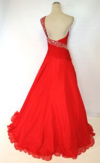 Mac DUGGAL Couture 6492H Red Pageant Prom Gown 6