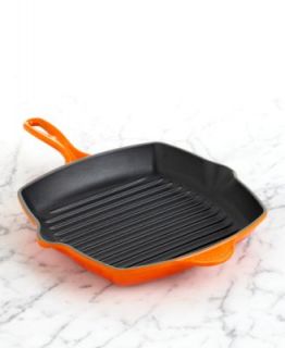 Le Creuset Enameled Cast Iron Square Skillet Grill, 10.25
