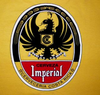 New Cerveza Imperial Costa Rica Beer T Shirt Medium Rican Bar Drinking