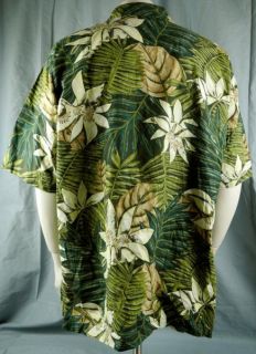 Natural Exchange Alexander Lloyd Flowers Leaves Hawaiian Shirt 2XLT