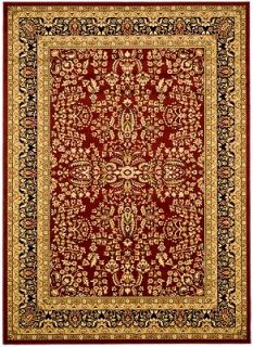 CLOSEOUT Safavieh Area Rug, Lyndhurst LNH214 Red/Black 8 x 11