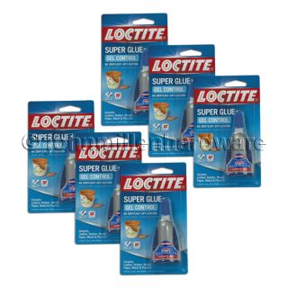 Loctite Super Glue Control Gel 6 Bottles