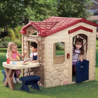 Little Tikes Picnic on The Patio Playhouse 403U Kids Outdoor Toy Play