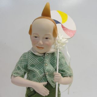 of OZ Munchkin Dolls, Franklin, Porcelain Lollipop Boy, Lullaby Girl