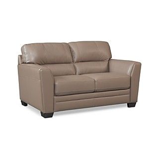 Kyle Leather Seating with Vinyl Sides & Back Loveseat, 63W x 36D x