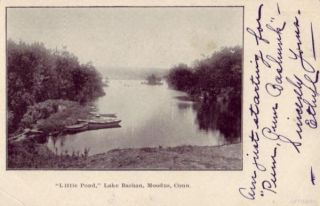Moodus Ct Lake Bashan Little Pond 1906