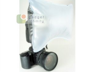 Inflatable FlashDiffuser; Compatible with allDSLR and SLR camera flash