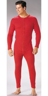 Army Style RED UNION SUIT Thermal Long Johns Underwear