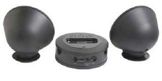 iHome IH64B Multimedia Stereo Speakers w Dock for iPod