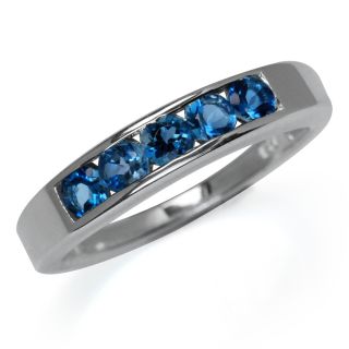 Stone Natural London Blue Topaz 925 Sterling Silver Ring Size Sz 6