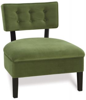 Avenue Six Spring Green Curve Button Living Room Chair