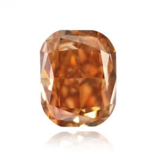 Carat Fancy Deep Orange Color Radiant Natural Loose Diamonds