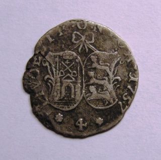 Russia Livonia & Estonia Silver 4 kopecks (Livonese) 1757 Czarina