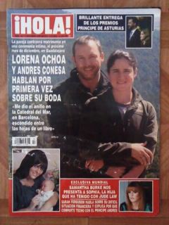 LORENA OCHOA ANDRES CONESA JUDE LAW  magazine HOLA SPECIAL RARE UNIQUE