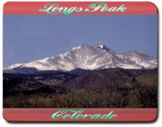 Colorado Longs Peak Mouse Pad Souvinior Mountains Climb