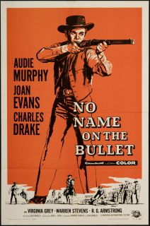No Name on The Bullet 1959 Original U s One Sheet Movie Poster