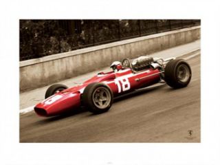 Ferrari 312 F1 67 Lorenzo Bandini at Monaco 1967 Formula 1 Racing