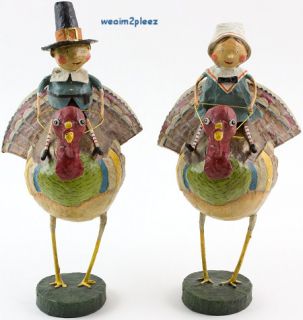 Lori Mitchell TOM GOODIE GOBBLER Turkey Thanksgiving Figurines Figures