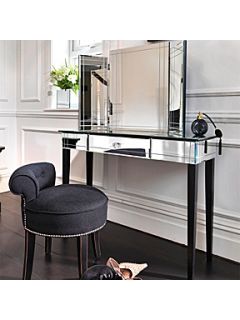 Black Orchid Art Deco Dressing Table Mirror   