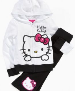 Hello Kitty Kids Jacket, Little Girls Glitter Denim Jackets   Kids