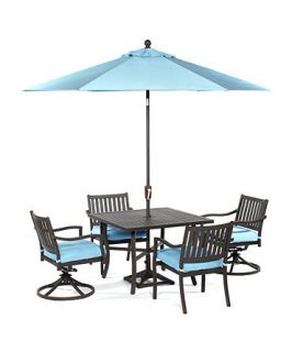 Holden Outdoor Patio Furniture, 5 Piece Set (40 Square Dining Table
