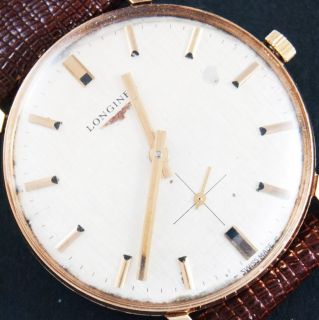 Vintage Longines Old Watch 18K 18ct Gold Original Dial Uhr reloj