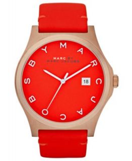 Marc by Marc Jacobs Watch, Womens Chronograph Red Silicone Bracelet