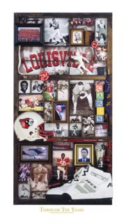 Louisville Cardinals Football Historic Poster Print