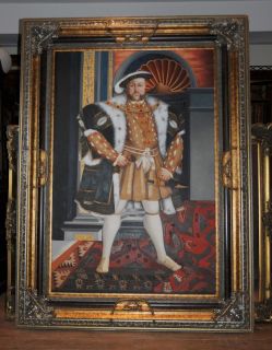 XL Oil Painting King Henry VIII 8th Eight English Monarch Tudor