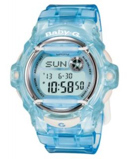 Baby G Watch, Womens Digital Tidegraph Blue Resin Strap 42x45mm