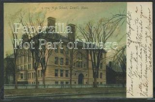 MA Lowell Gravure 1908 High School by Rotograph Co