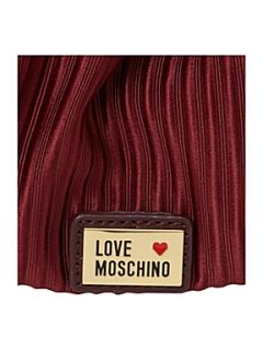 Love Moschino Otto pleat large tote bag   
