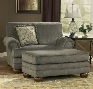 Oliver European Traditional Fabric Sofa Couch Loveseat Set Living Room